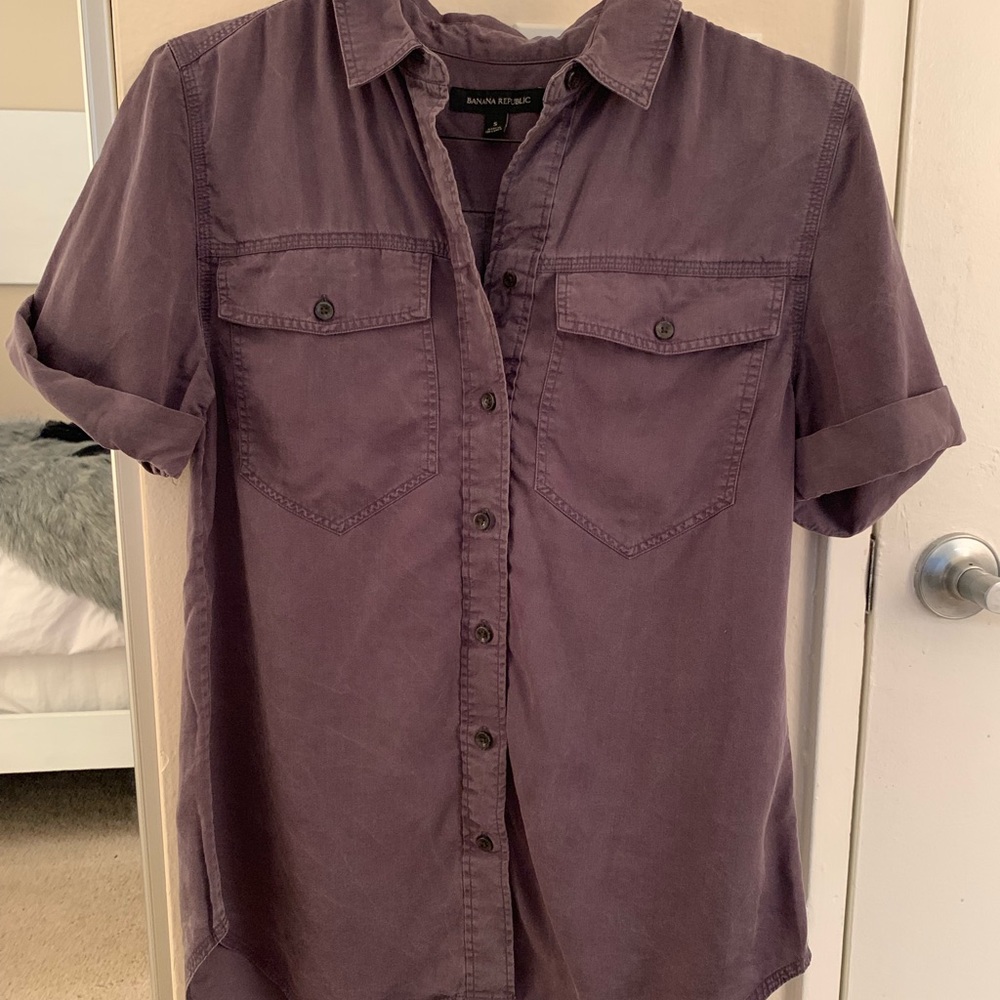 Gray Button Down